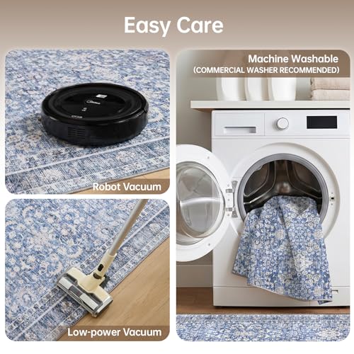 Round Rug 8ft (Blue / 8' (Round))