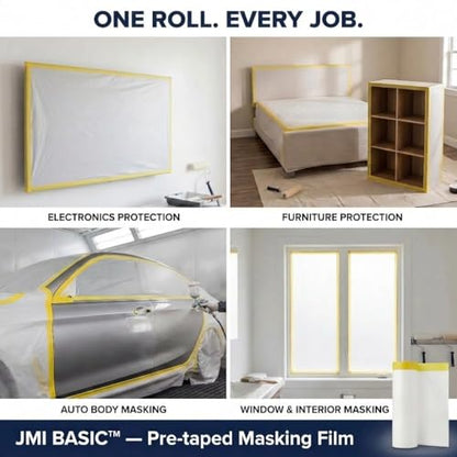Pre Taped Masking Film for Car Painting