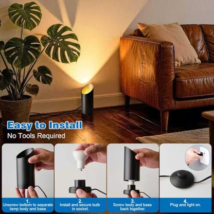 Uplighting Indoor Floor Can Light with 3000K LED GU10 Bulbs