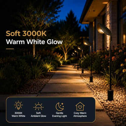 Hardwired Leaf Outdoor Path Light
