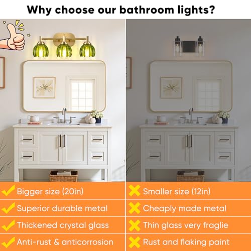 Bathroom Light Fixtures (Gold)
