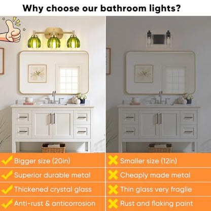 Bathroom Light Fixtures (Gold)