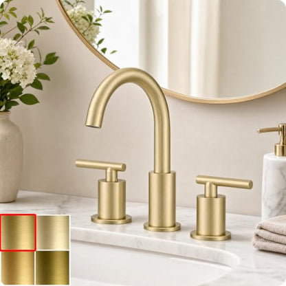 2 Handle Bathroom Faucet 3 Hole