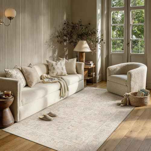 4x6 Light Cream Neutral Area Rug (Cream / 4' x 6' (Rectangular))