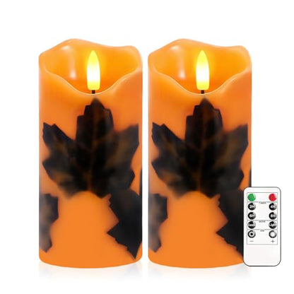 Fall Flameless Candles Set of 2