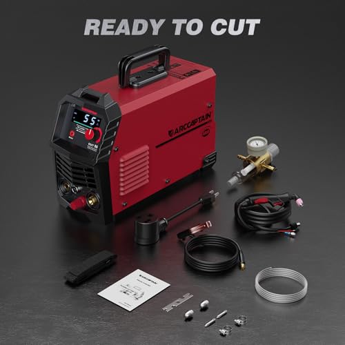 Plasma Cutter Machine (CUT55 Pilot Arc LED / Red)