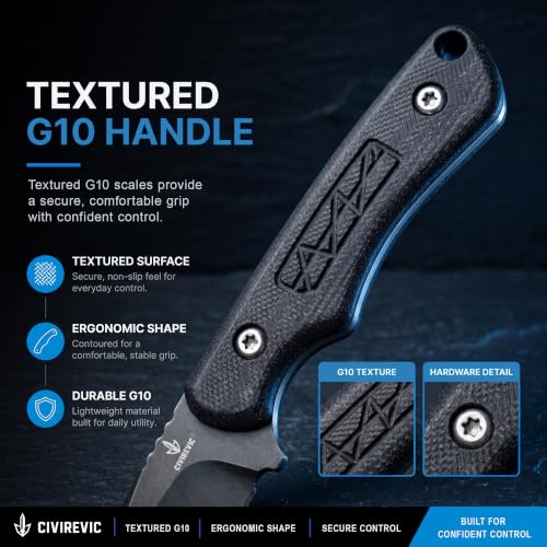 Small Fixed Blade Knife with Sheath