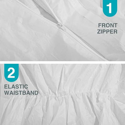 Hazmat Suits 25 Pack Disposable Coveralls