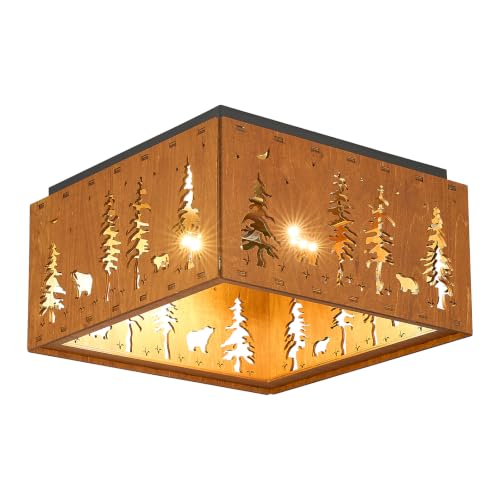 Farmhouse Flush Mount Ceiling Light Fixture