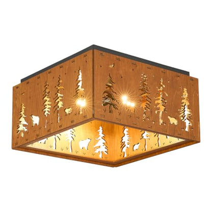 Farmhouse Flush Mount Ceiling Light Fixture