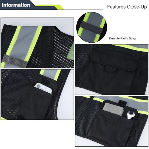 Hi Vis Reflective Safety Vests for Men Women