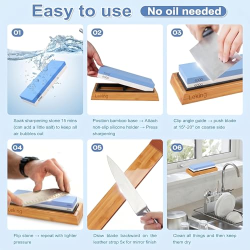 Knife Sharpening Stone Set