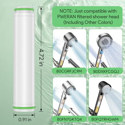 Replacement Filters Compatible With PWERAN Handheld Shower Head