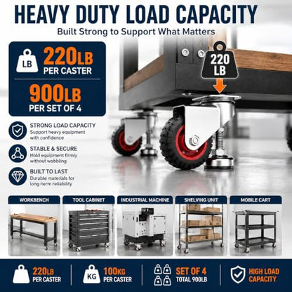 Leveling Plate Caster Wheels