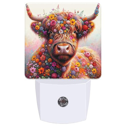 Night Lights Plug into Wall (Highland Cow)
