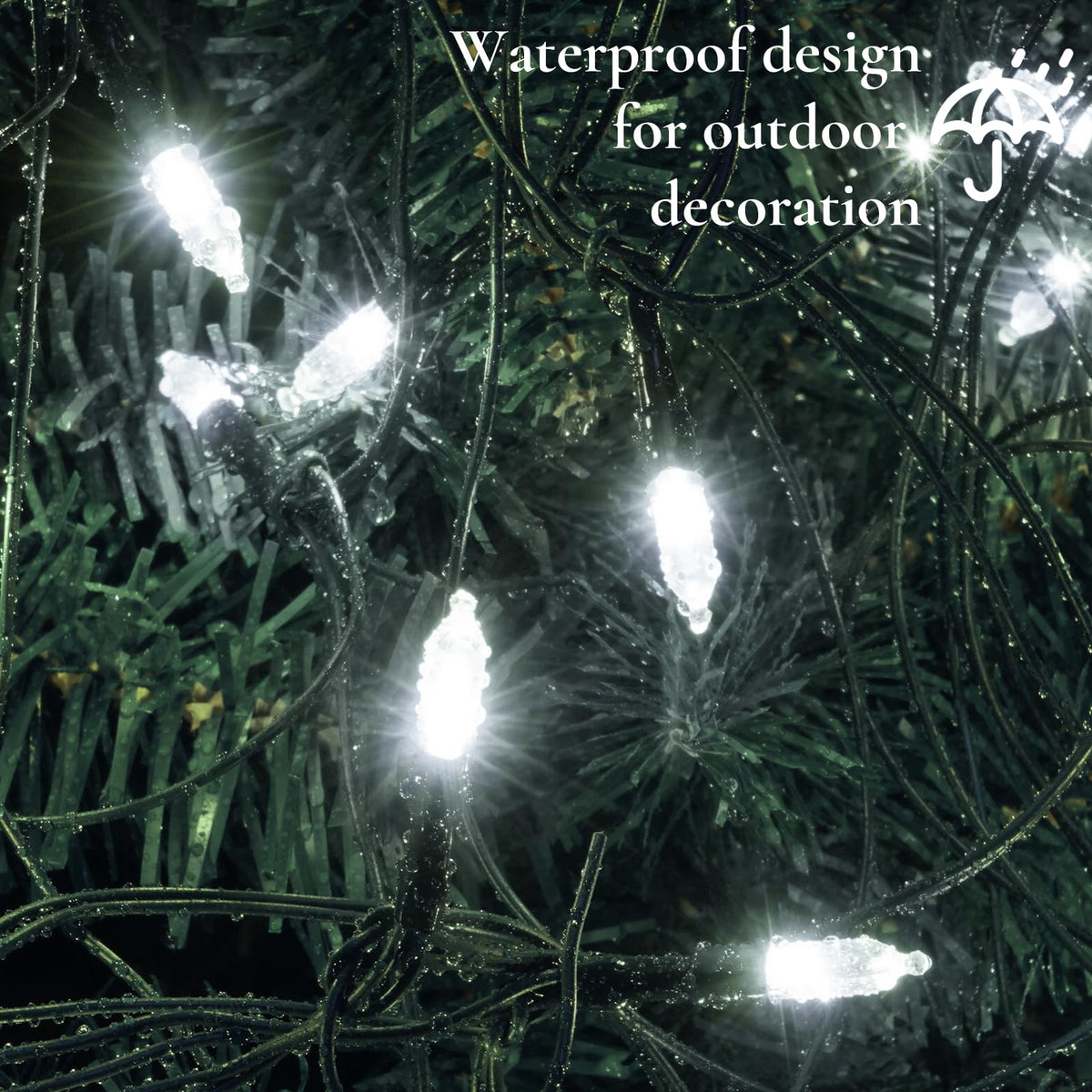 Christmas Net Lights Outdoor (Cool White-2PCS)