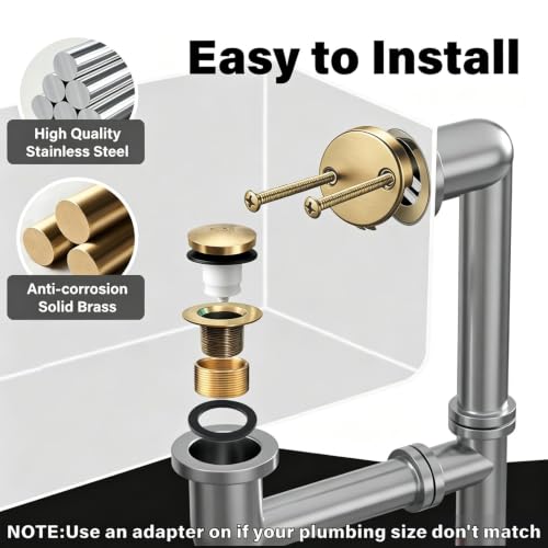 Matte Black Bathtub Drain Tip