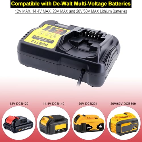 20V MAX Cordless Tool Battery Charger DCB104 DCB112