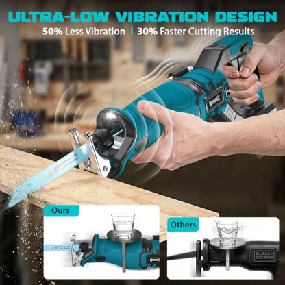 1-1/8" Stroke Brushless Cordless Reciprocating Saw