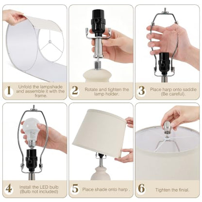 Ceramic Table Lamps Set of 2