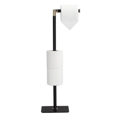 Freestanding Bathroom Tissue Stand with 180° Rotating Arm