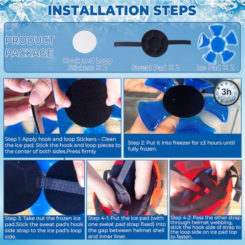 Hard Hat Cooling Ice Pack Insert for Heat Stress Relief