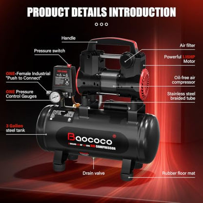 Ultra Quiet Air Compressor