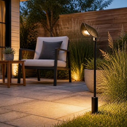 Hardwired Leaf Outdoor Path Light