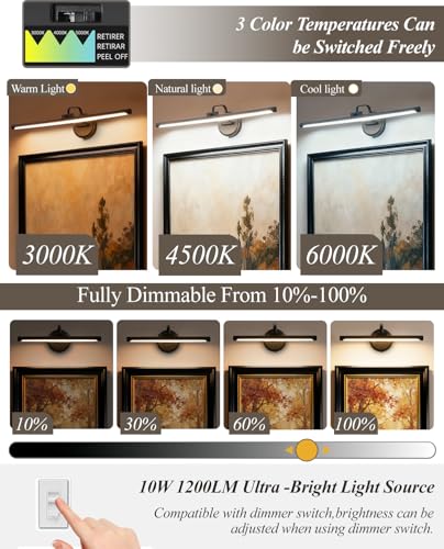 Hardwired Picture Light for Wall