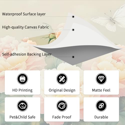 Poetic and Dreamlike Peony Flower Illustration Style self (SDY-28 / 177" x 114")
