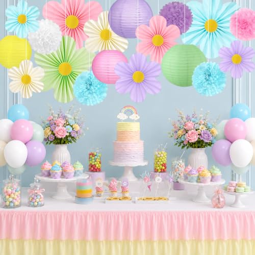 19 Pcs Pastel Party Decorations (Pastel)