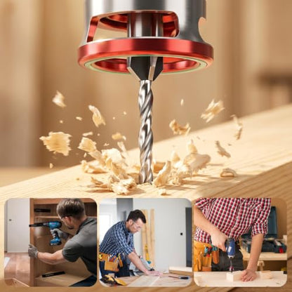 Countersink Drill Bit Set with Low Friction Depth Stop