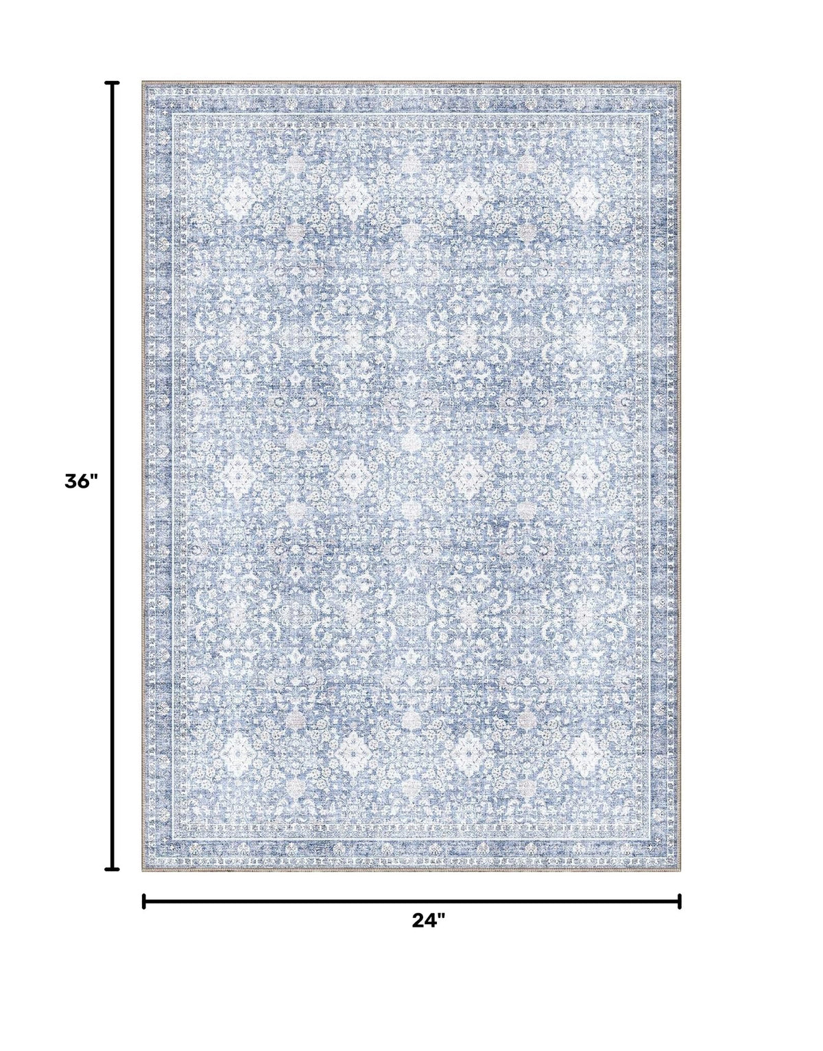 2x3 Area Rugs (Light Blue / 2' x 3' (Rectangular))