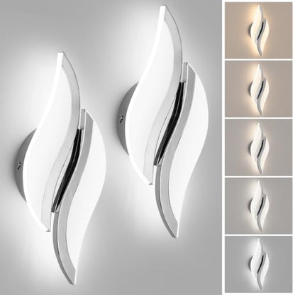 2 Pack Modern LED Wall Sconce