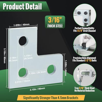 Strut Channel Flat Plate Connector