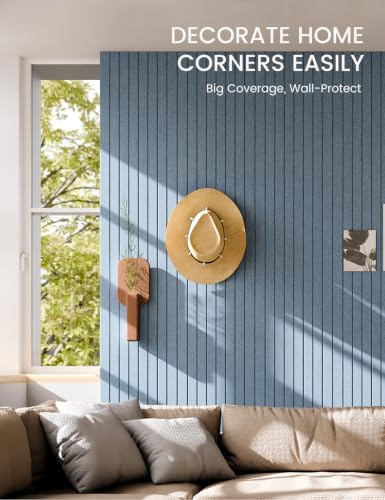 36" x 24" Large Felt Bulletin Board (Coastal Haze / Fine-stripe 6-pack)