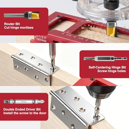Door Hinge Jig & Door Lock Installation Kit