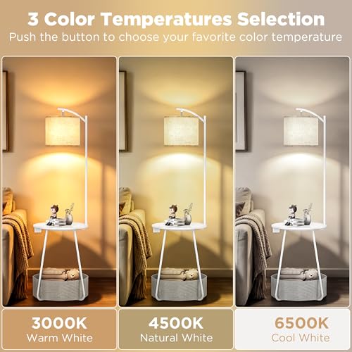 Floor Lamp with Table