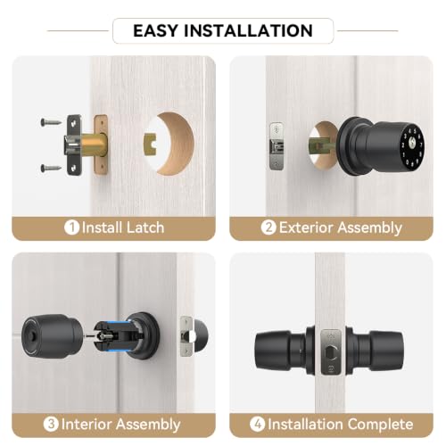 Smart Fingerprint Door Knob