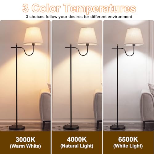 Corner Floor Lamp with 12W Bulb