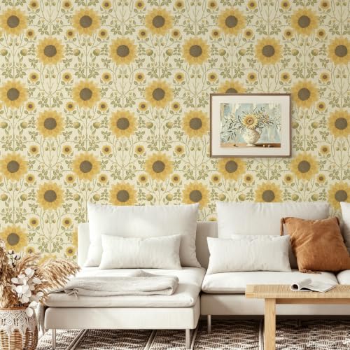 Floral Peel and Stick Wallpaper Flower Wallpaper Farmhouse Removable Waterproof