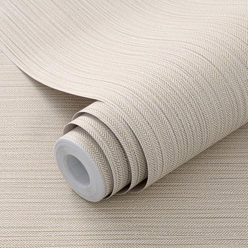 Herringbone Faux Grasscloth Self