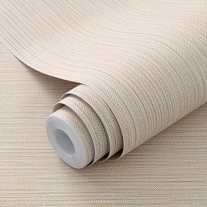 Herringbone Faux Grasscloth Self