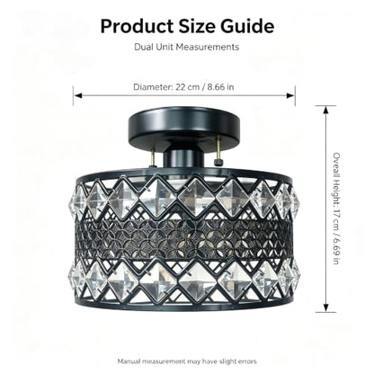 Crystal Ceiling Light Fixture