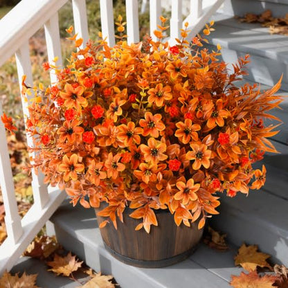 Artificial Fake Plants Flowers for Outdoor Outside Spring Summer Decoration