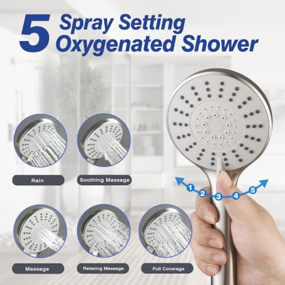 Shower Slide Bar with Adjustable 5