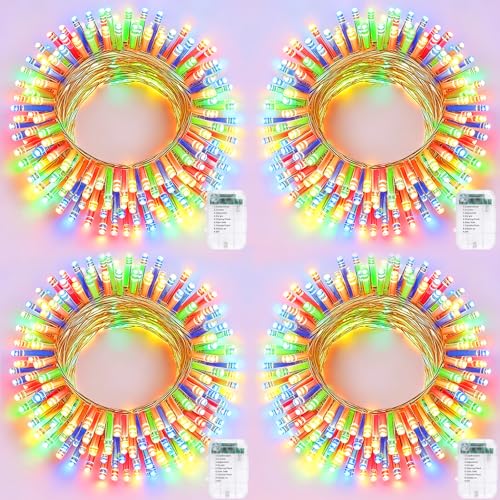 Clear Wire LED String Lights Indoor Christmas Lights Battery Powered