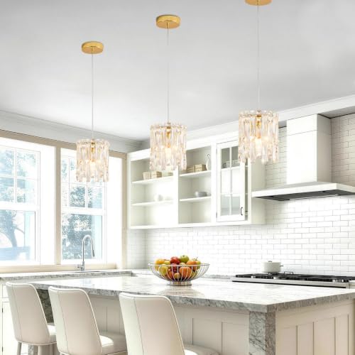 Modern Gold Crystal Chandelier Dimmable