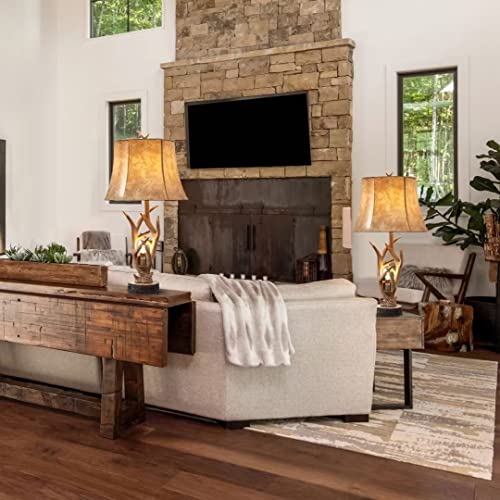 26" Rustic Antler Table Lamp
