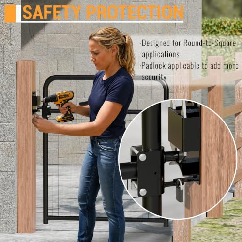 2 Way Heavy Duty Lockable Farm Gate Latch for Metal Gates